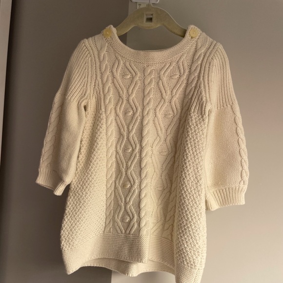 Baby gap white knit sweater - Picture 2 of 4